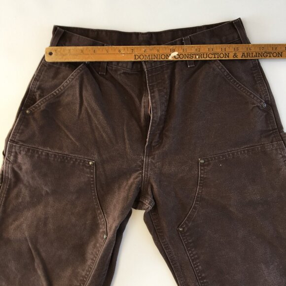 Carhartt B136 DK8 Duck Double-Front Dungarees 33X30 - Picture 7 of 9